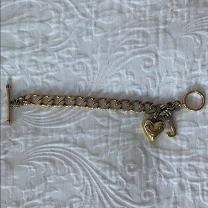 Juicy Couture Vintage Gold Starter Charm Bracelet